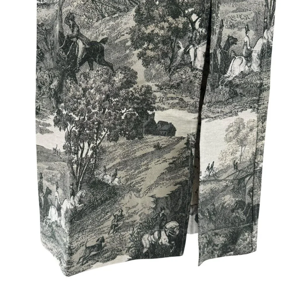 Tuckernuck NEW Middleburg Toile Suze Equestrian Formal Midi Dress Size S - Picture 7 of 12